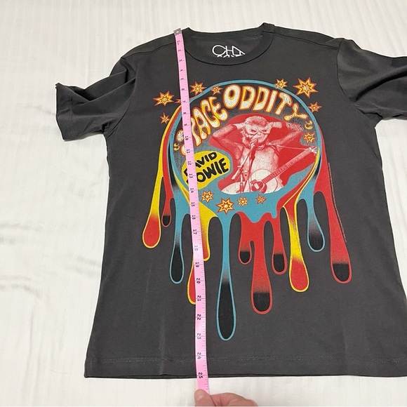 NWT Chaser David Bowie Space Oddity Graphic T-Shirt in Vintage Black Size XSmall - Picture 11 of 11